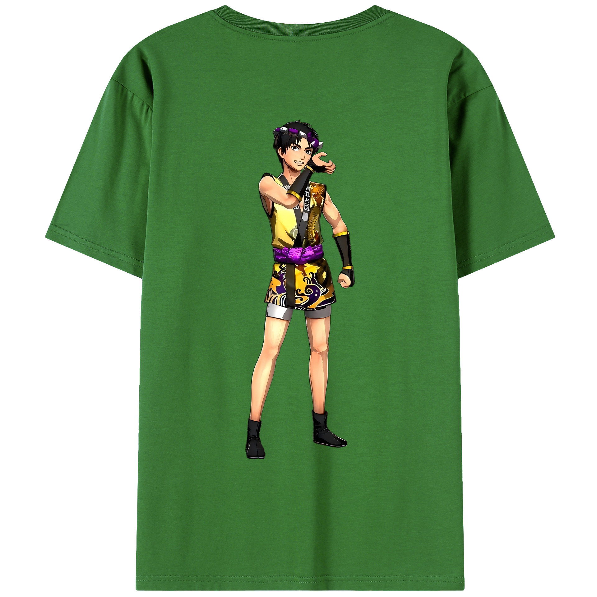 （画像用） 進撃の巨人 リヴァイ·アッカーマン Attack on Titan Levi Ackerman レディース半袖Tシャツ(バックプリント)